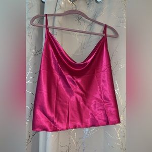 NWOT Shein Xl Curvy satin crop top